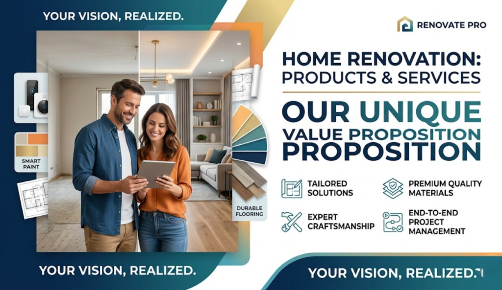 Home Renovation Products Services Unique Value Proposition