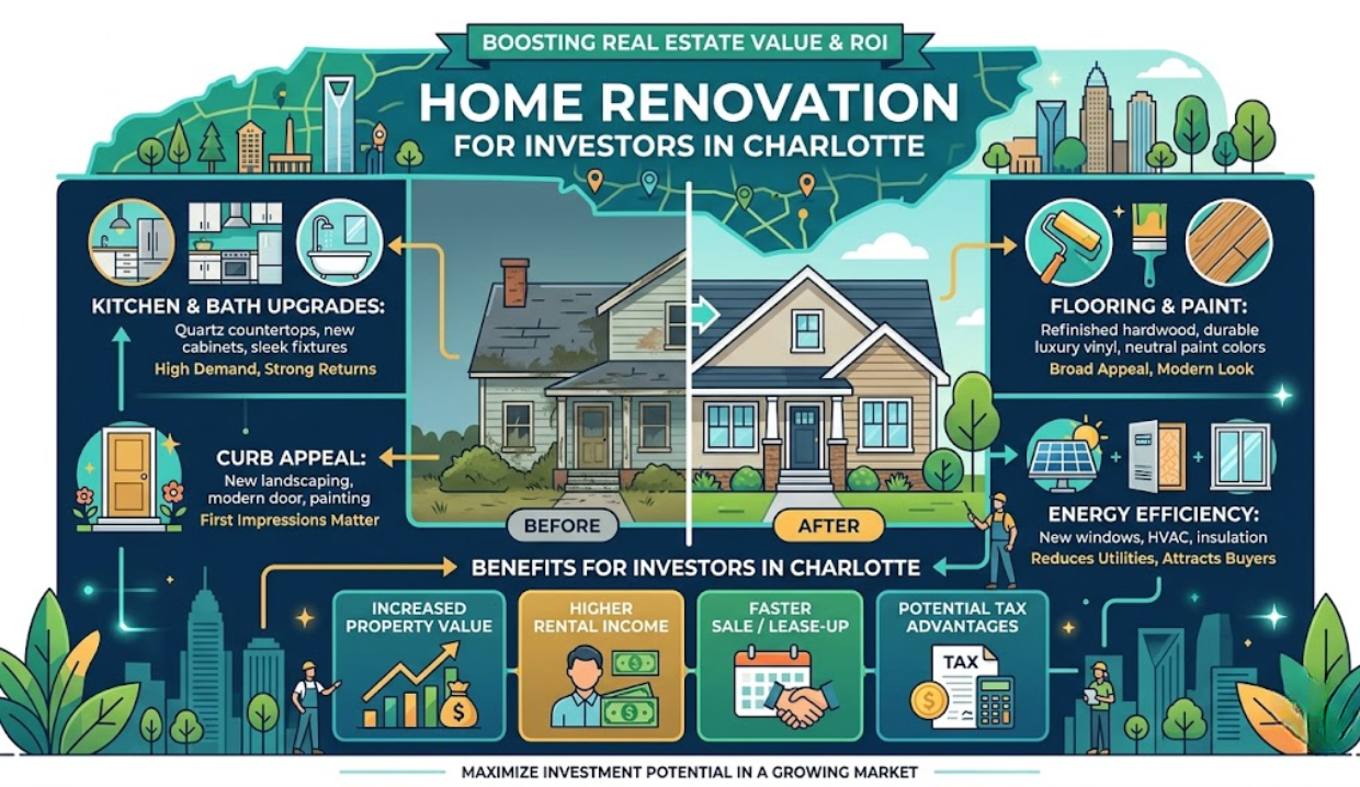 Home Renovation for Investors in Charlotte How to Maximize ROI