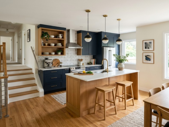 How do split level house kitchen renovations improve homes