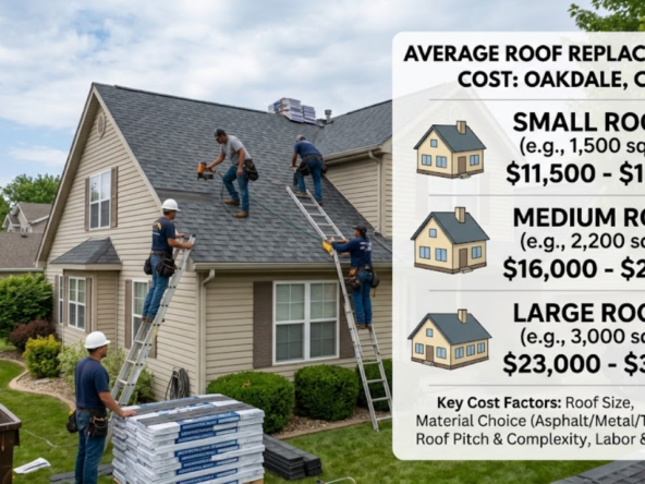 Average roof replacement price oakdale how much does it cost